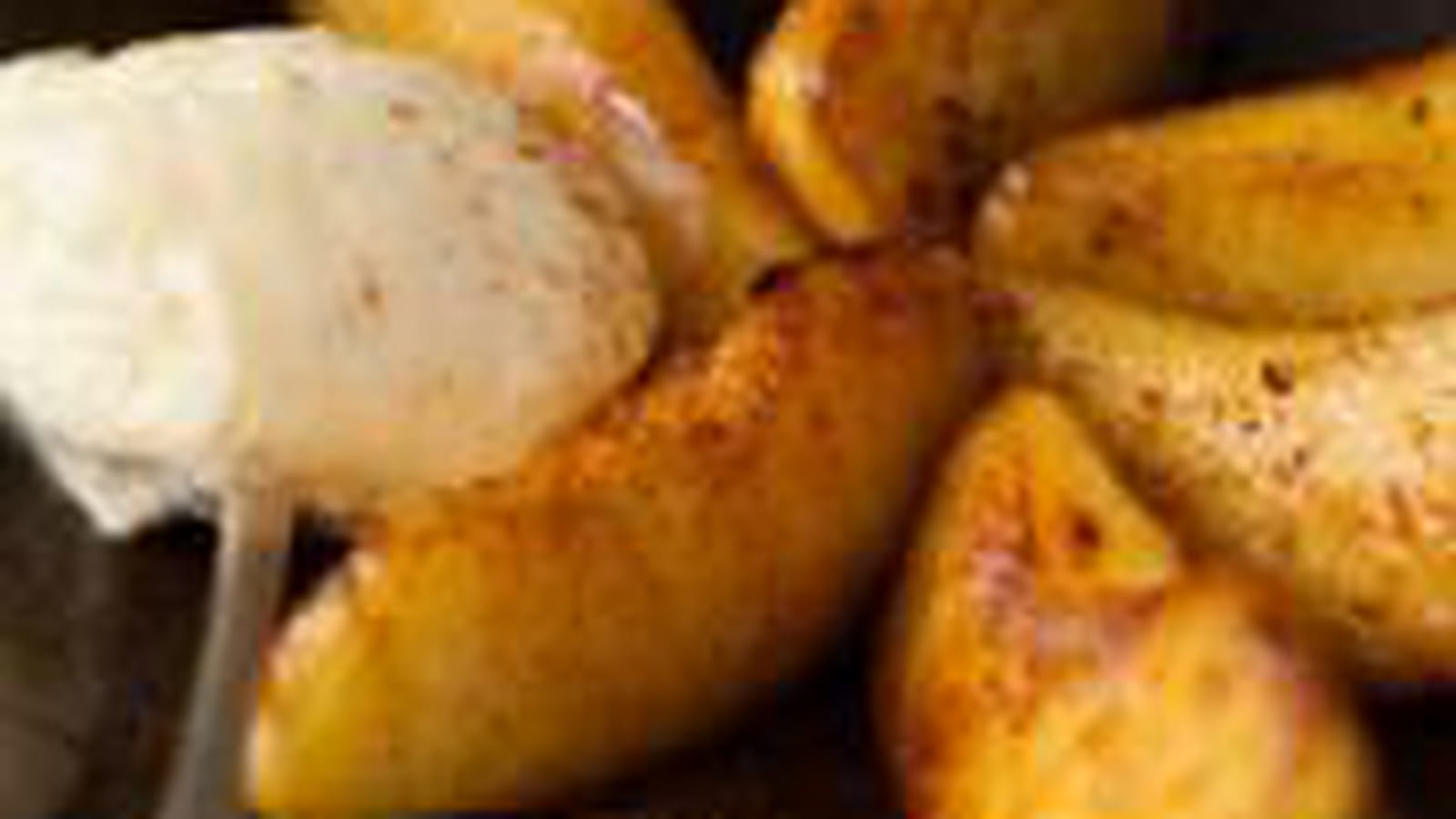 Pommes rôties crème diplomate