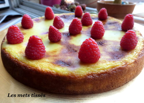 fondant aux framboises et noix de coco sans gluten.