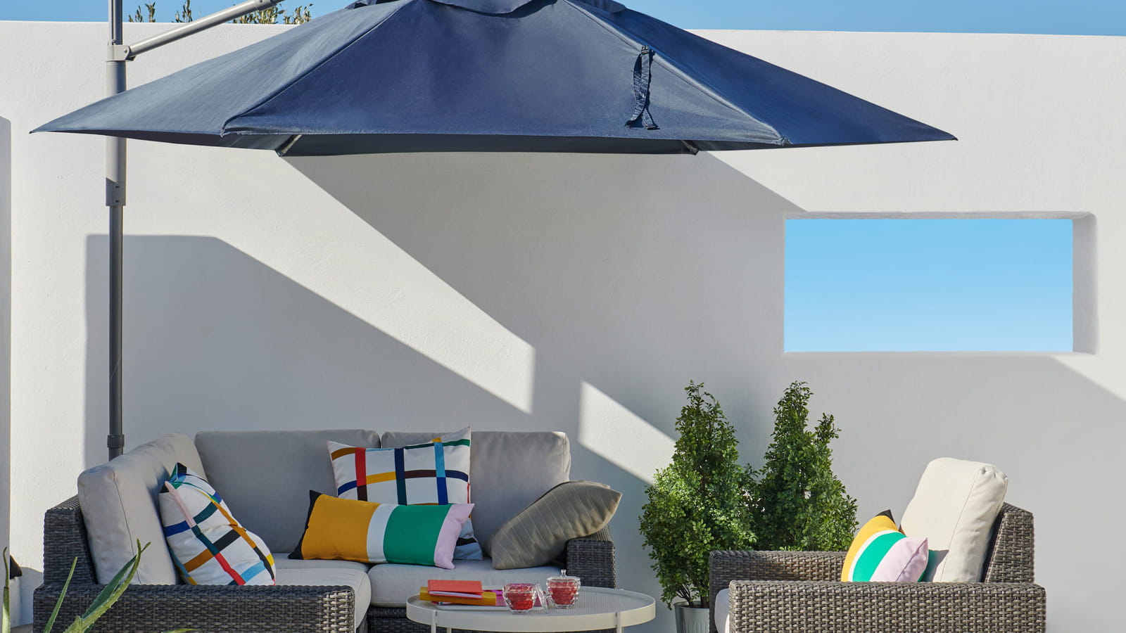 Parasol déporté Oxnö/Lindöja Sommar 2019