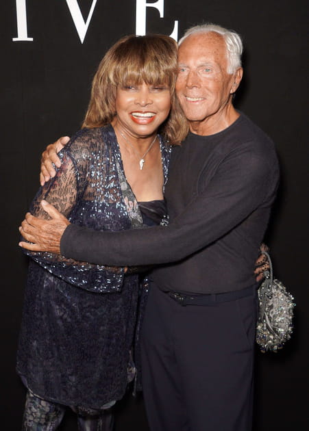 Tina Turner et Giorgio Armani chez Giorgio Armani Priv&eacute;