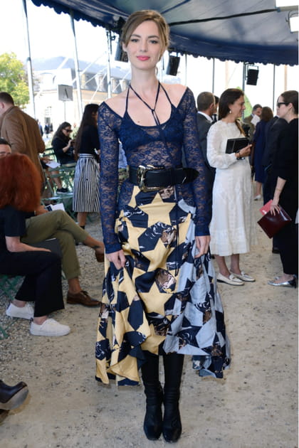 Louise Bourgoin &agrave; la fashion week de Paris