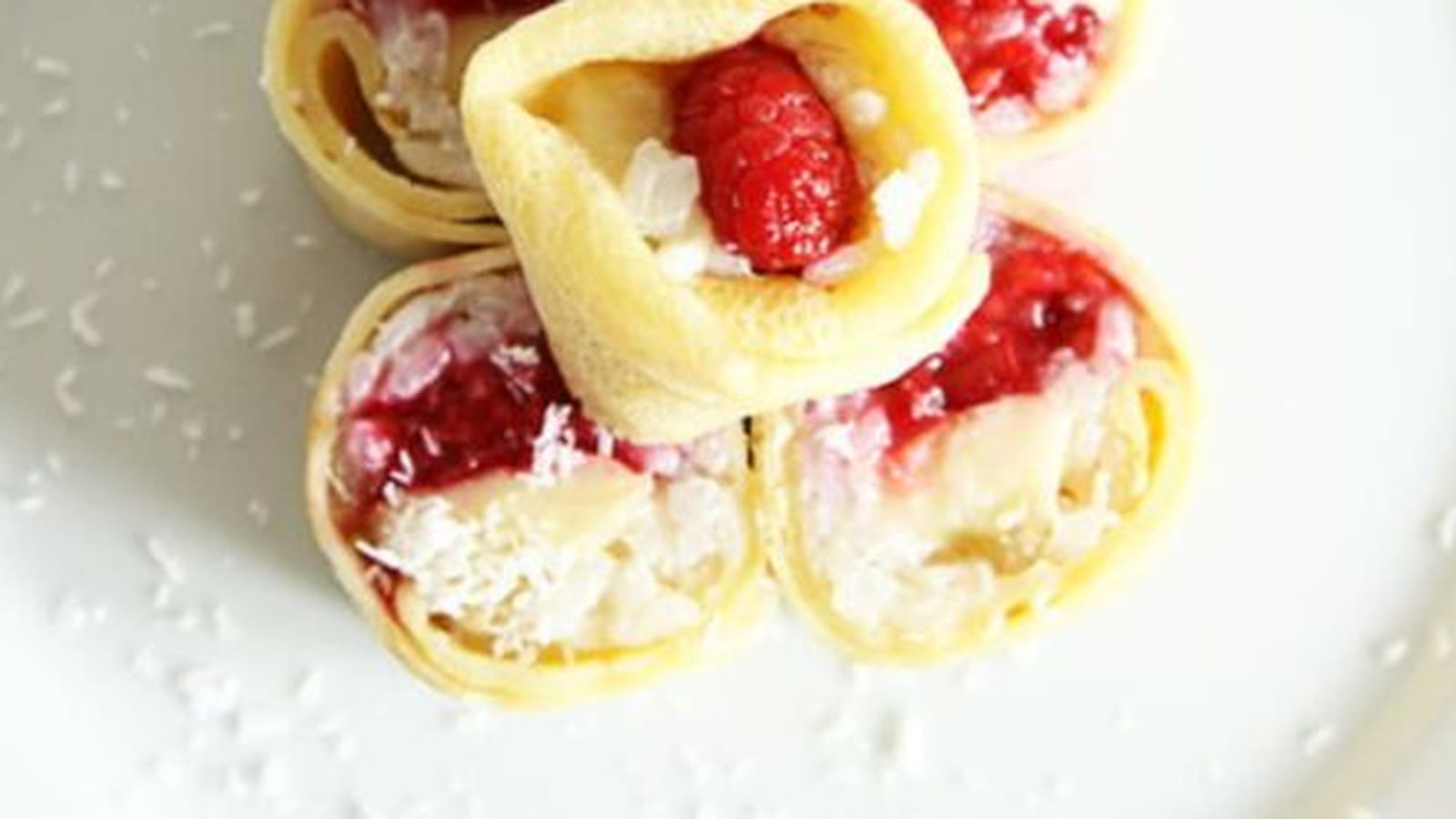 Maki aux framboises et aux bananes