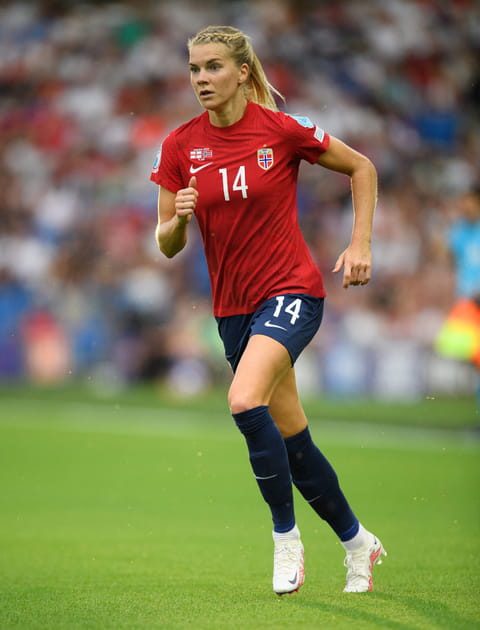 La joueuse de football Ada Hegerberg lors de l'Euro 2022