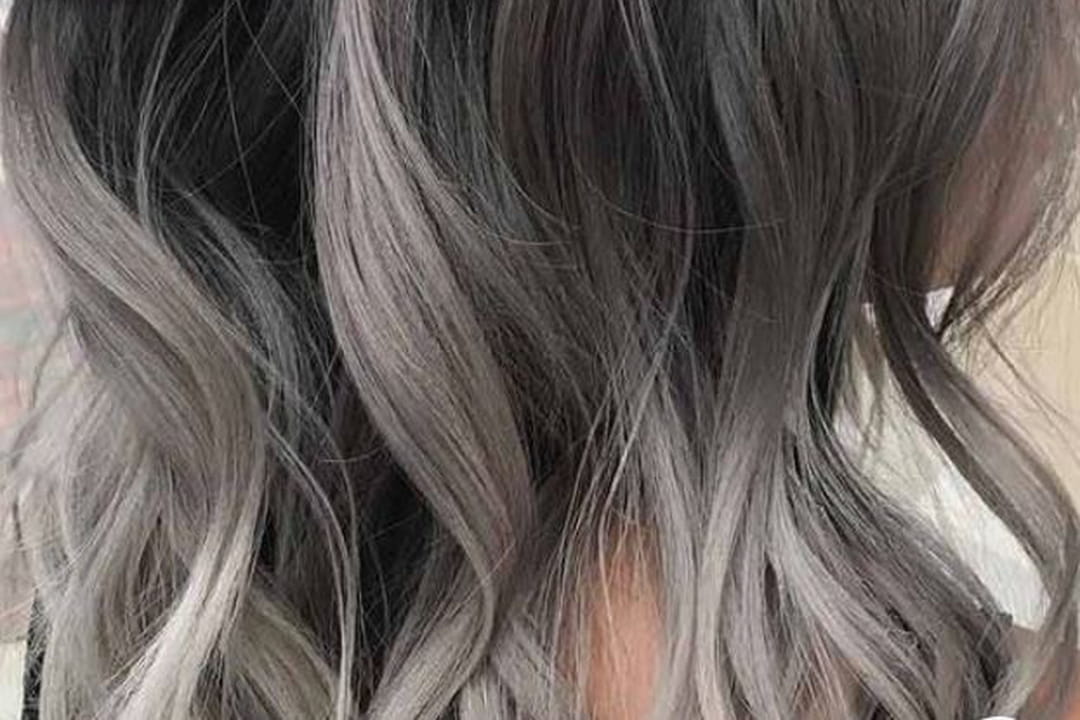 Ombre hair gris