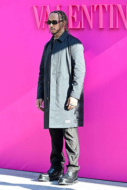 Lewis Hamilton au défilé Valentino