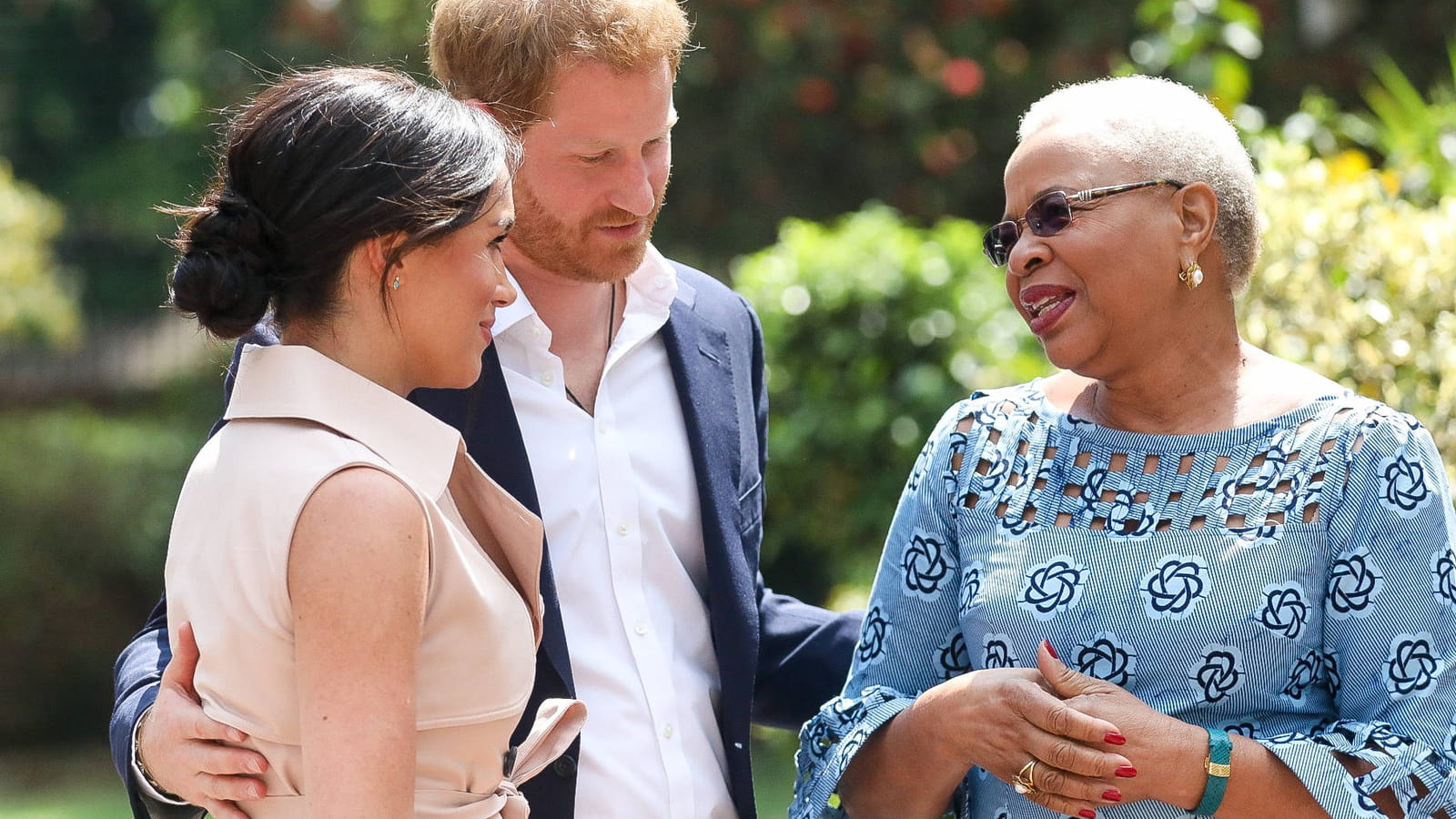 Meghan Markle, le prince Harry et Graca Machel