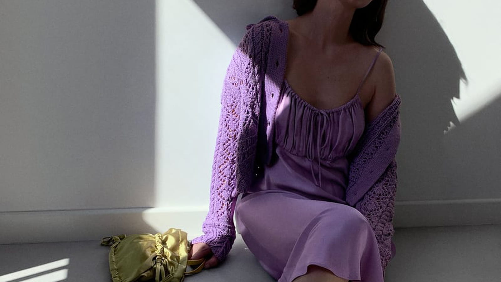 Robe satinée