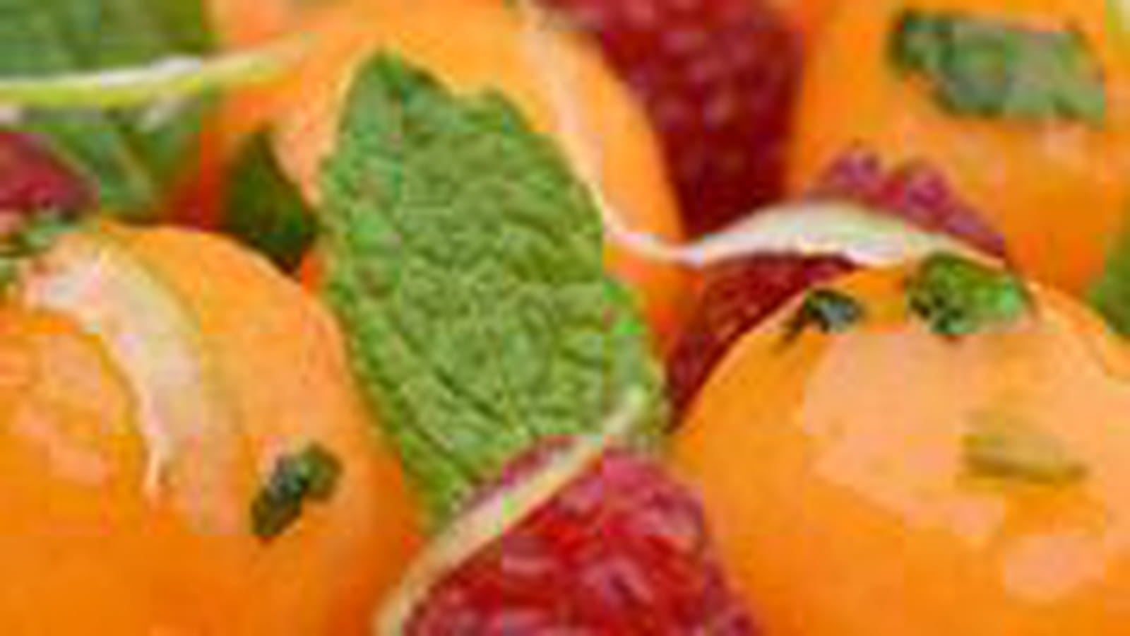 Billes de melon caramélisées