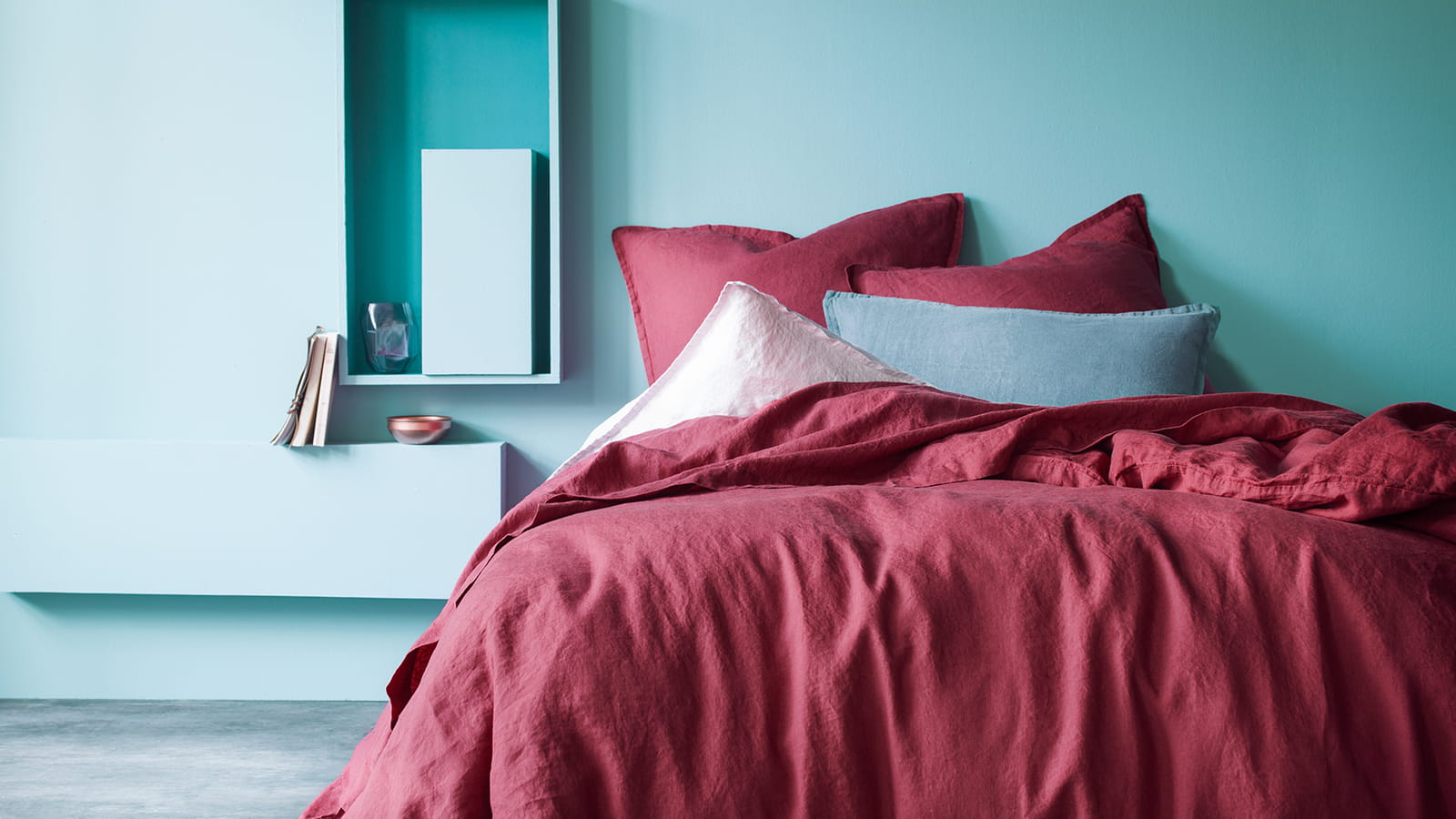 Parure de lit Blanc Cerise