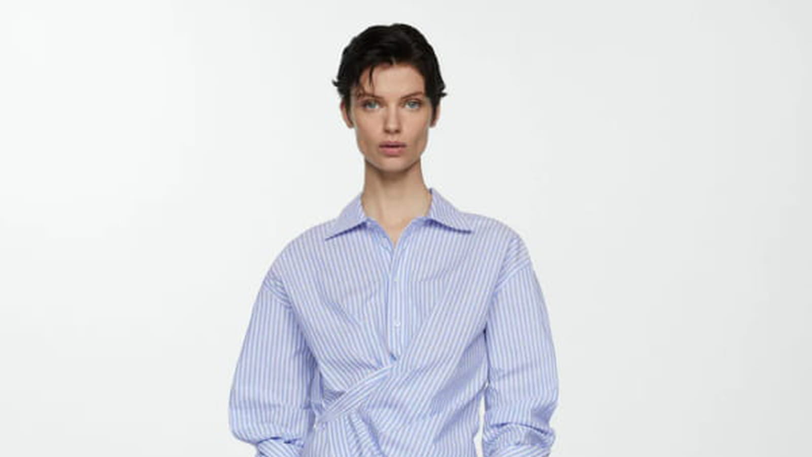 Robe à rayures Mango
