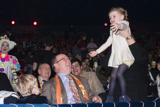 Albert de Monaco en famille au Festival du cirque de Monte-Carlo