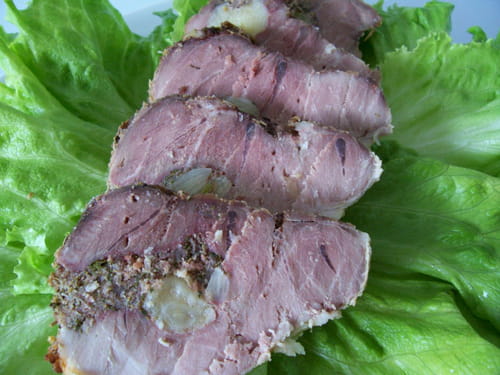 Rôti de porc à l'ail et aux herbes