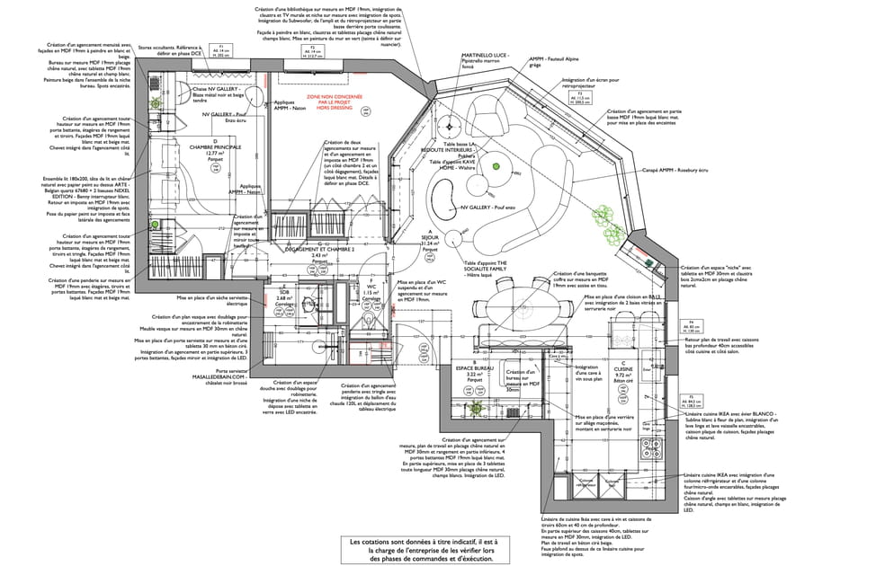 Le plan apr&egrave;s travaux