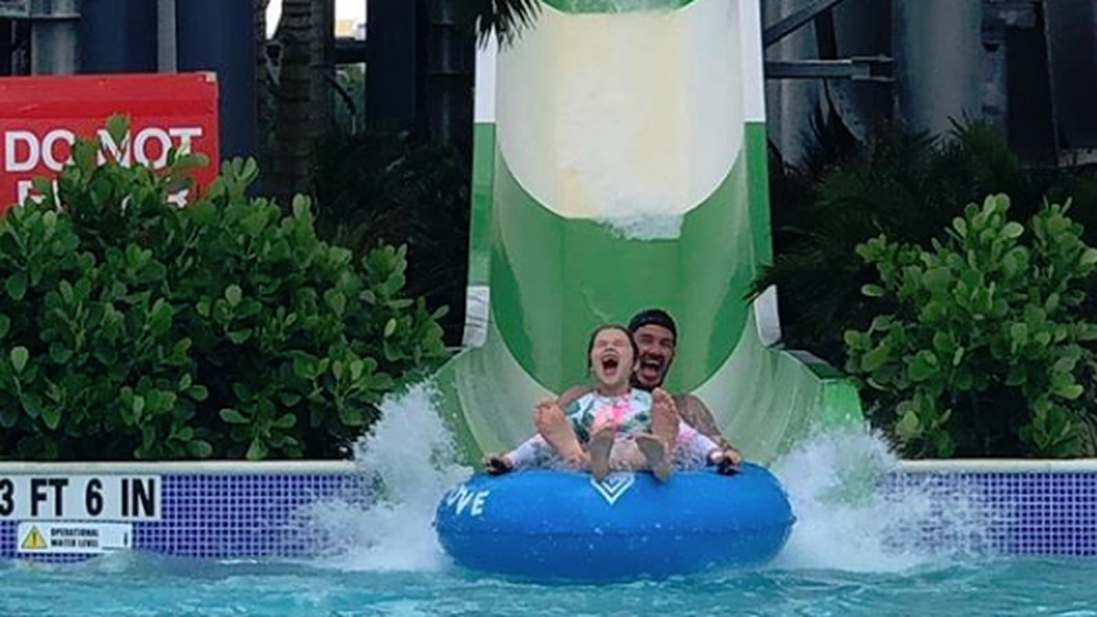 Harper Seven Beckham et David Beckham