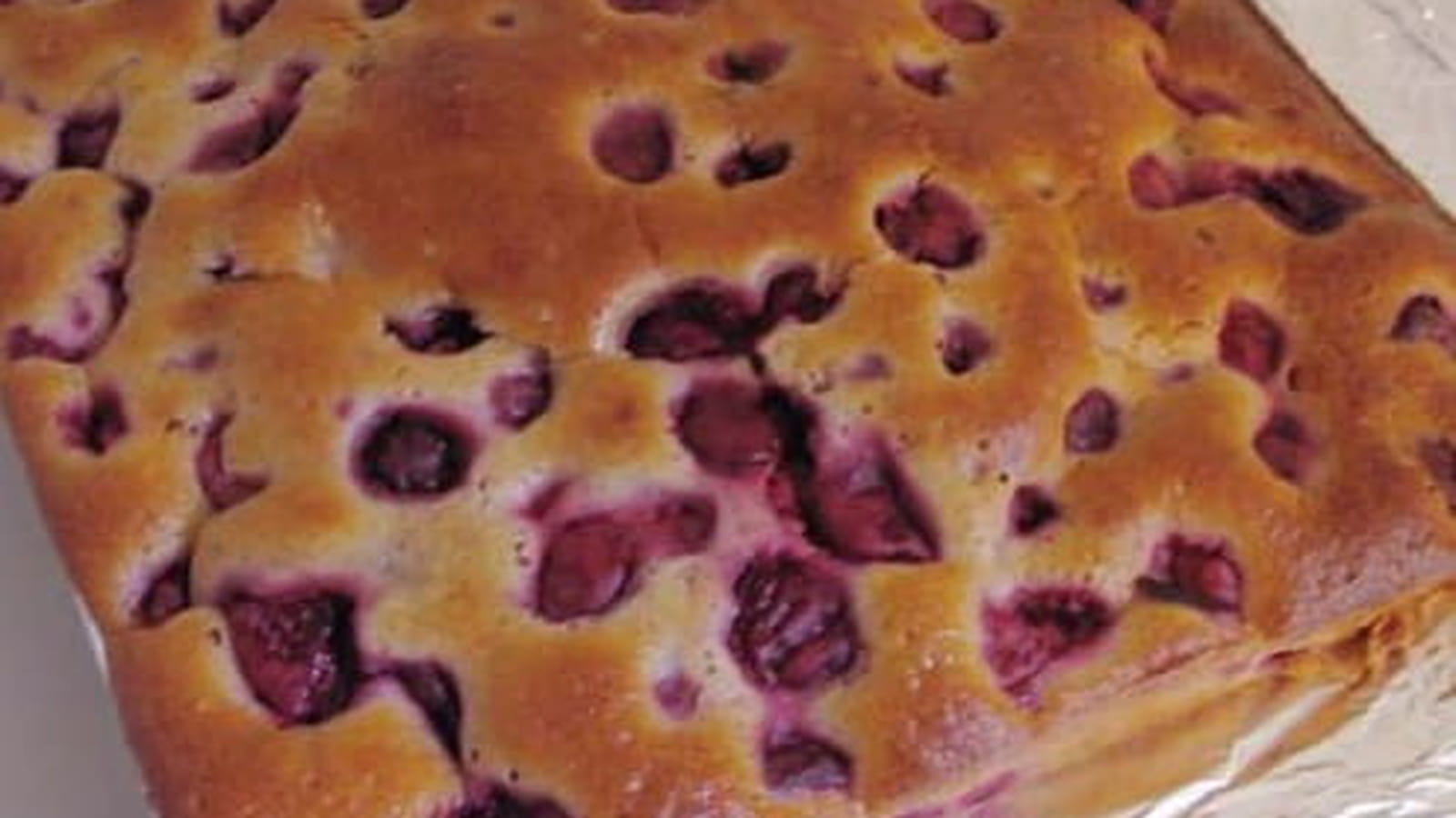 Gâteau moelleux aux framboises