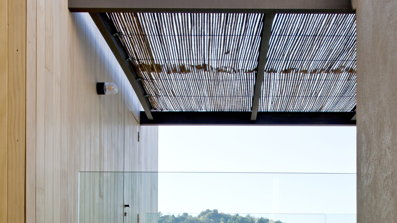 Terrasse en bois et béton