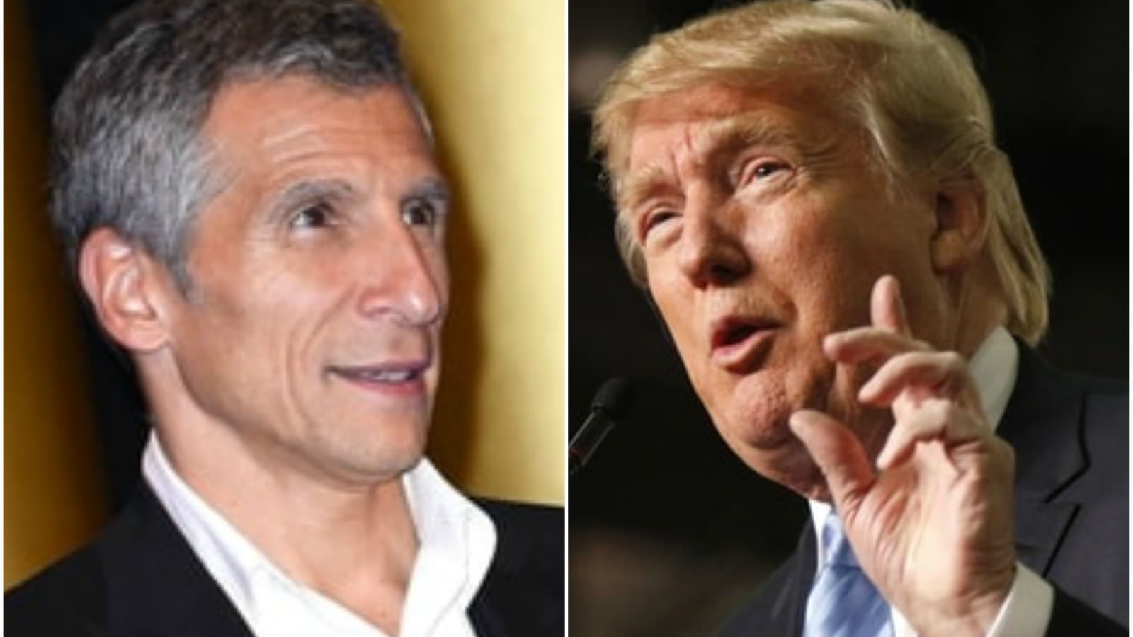 Nagui et Donald Trump