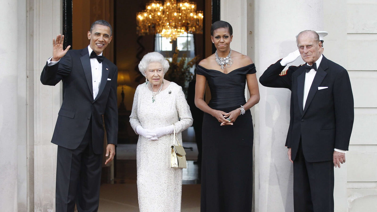 La reine Elisabeth et Michelle Obama
