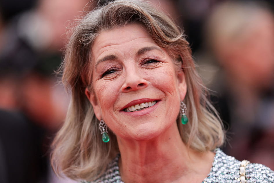 Caroline de Monaco, jeune avec son carr&eacute;