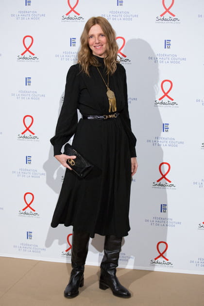 Sandrine Kiberlain au diner de la mode du Sidaction