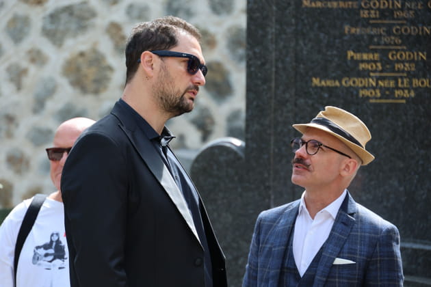 Eric Antoine et Viktor Vincent, aper&ccedil;us aux obs&egrave;ques de Fran&ccedil;oise Coquet