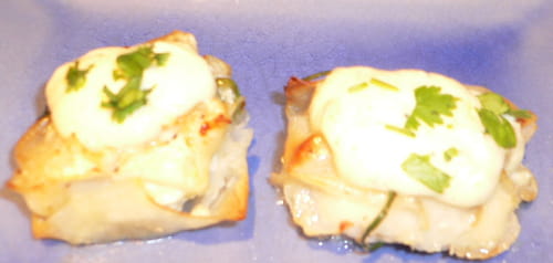 Nems de Saint-Jacques à la crème