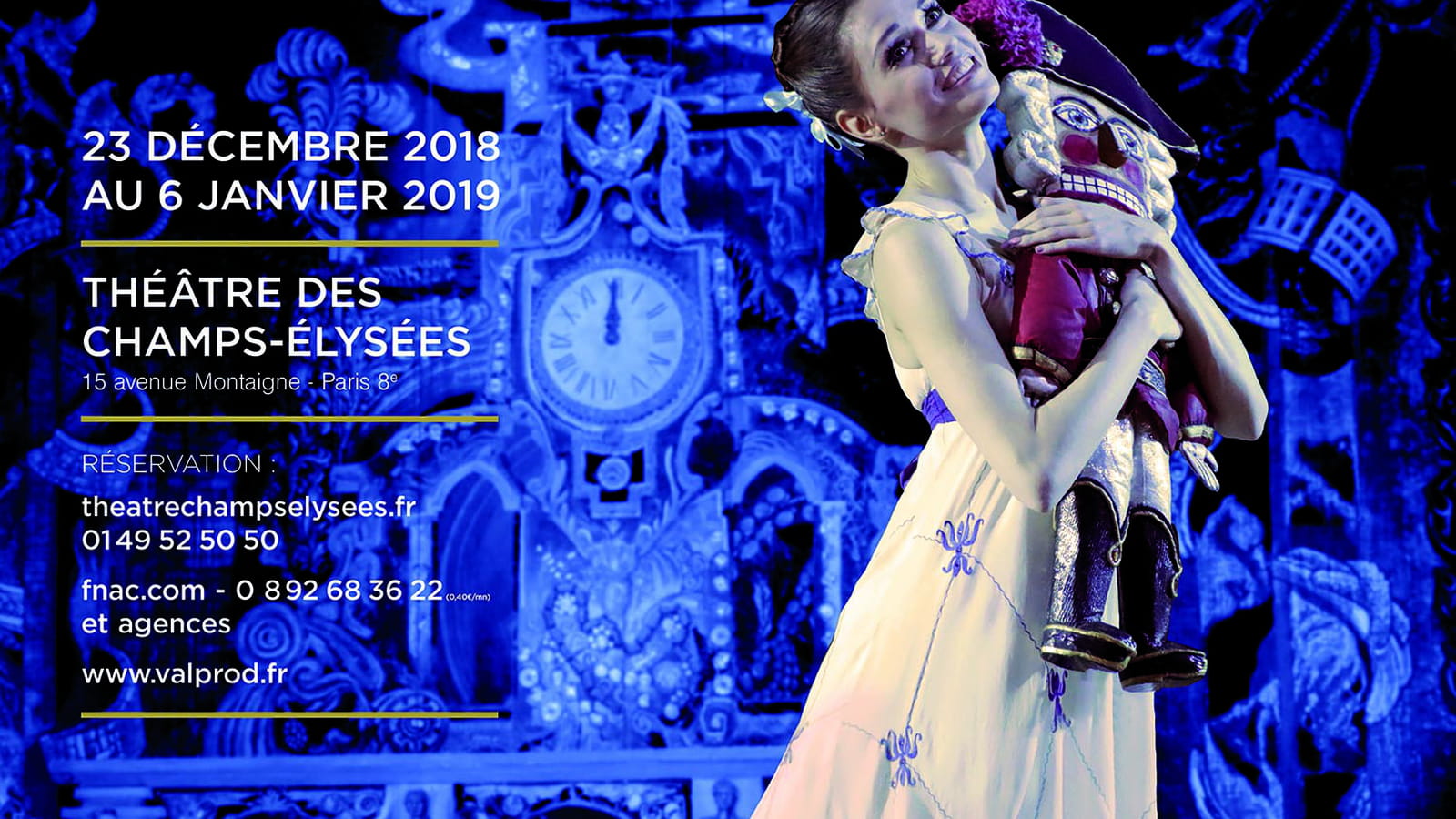 Spectacle Casse-Noisette, au théâtre des Champs-Elysées