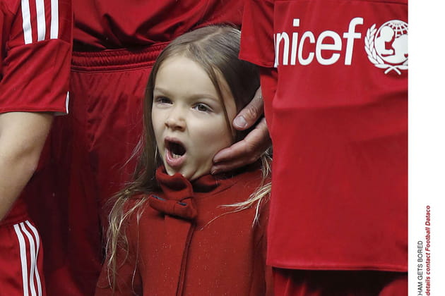 Coup de barre pour la jeune Harper Beckham