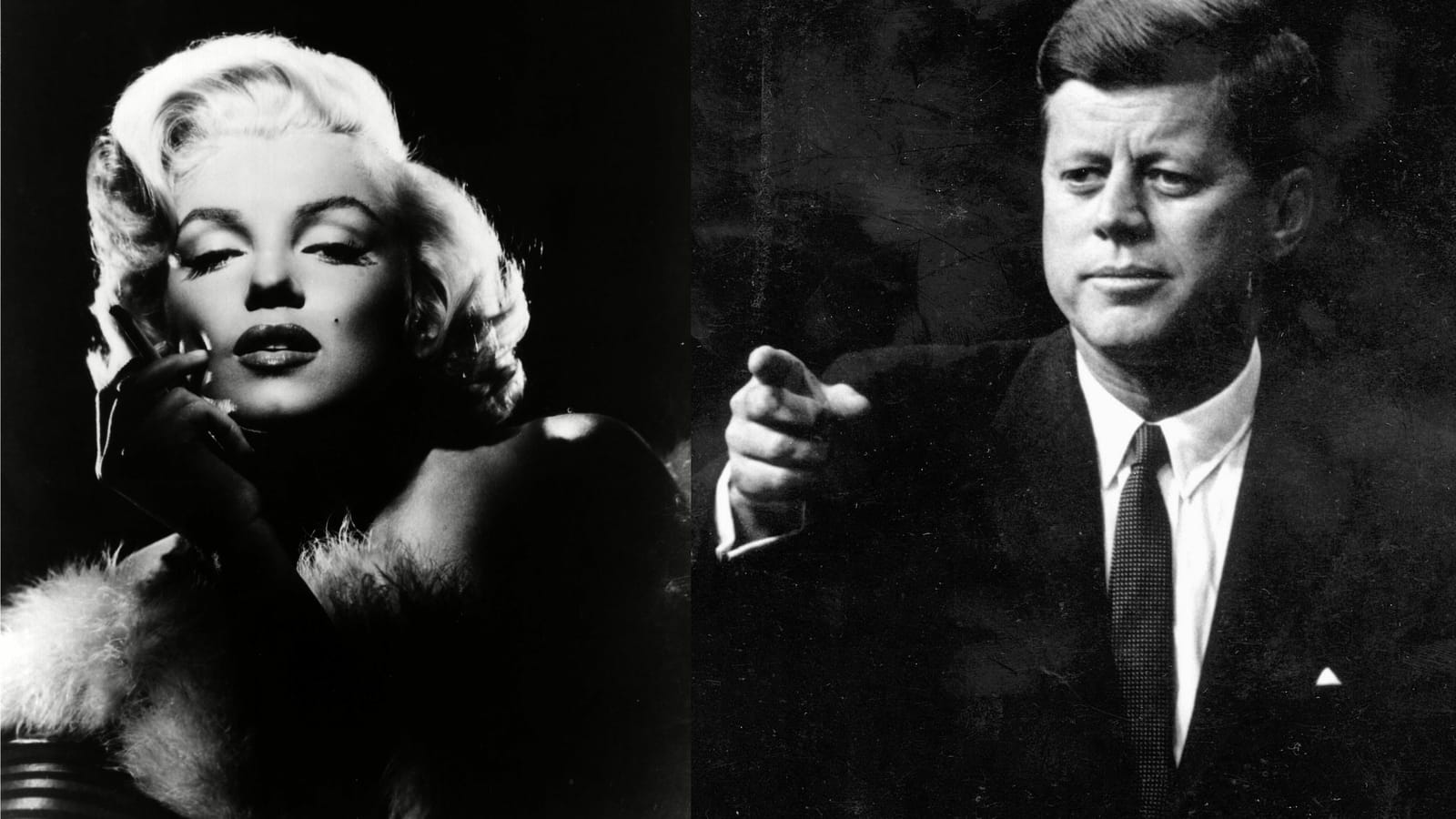 Marylin Monroe et John Fitzgerald Kennedy