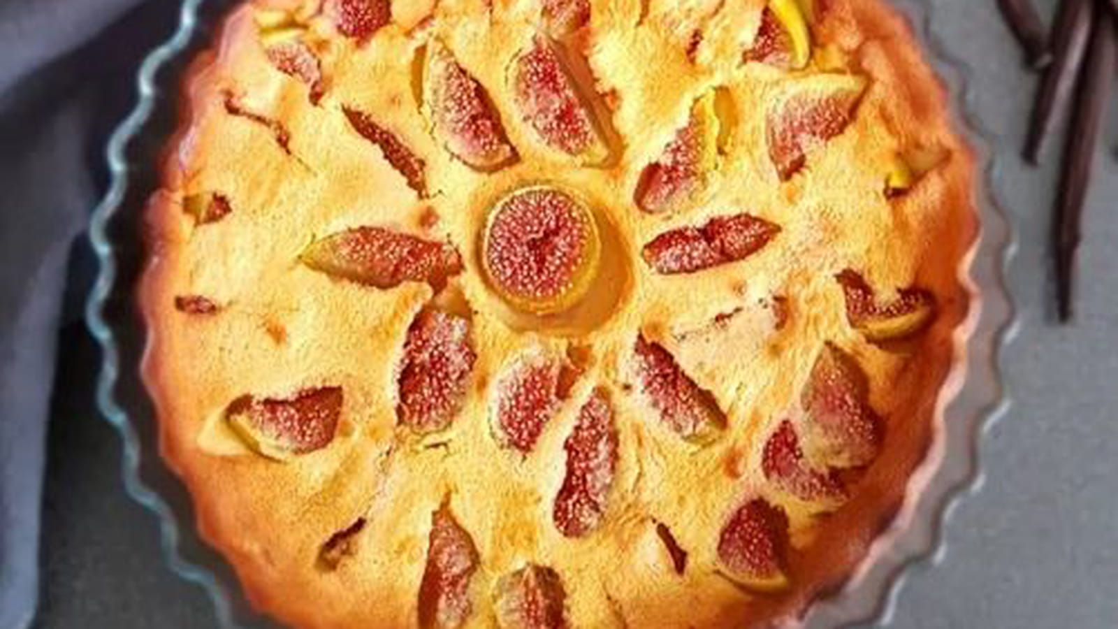 Clafoutis crémeux aux figues