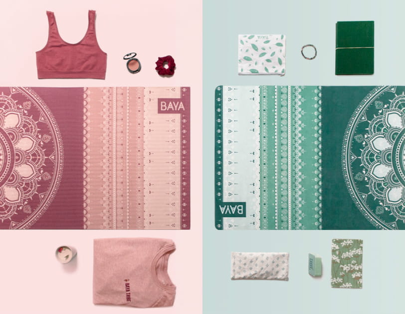 Tapis de yoga personnalis&eacute; Baya