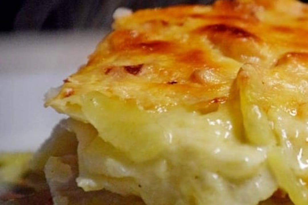 Gratin de céleri rave, pommes de terre et gorgonzola