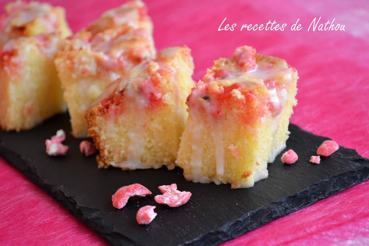 Recette De Brownies Au Chocolat Blanc Et Pralines Roses