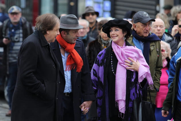 Le journaliste sportif Daniel Lauclair et Anny Duperey