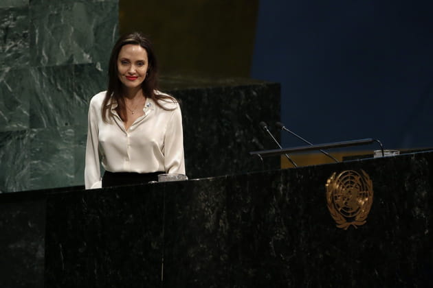 Angelina Jolie, ambassadrice de bonne volonté, a tenu un discours à l'ONU