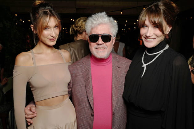 Bella Hadid, Pedro Almodovar et Carla Bruni-Sarkozy au d&icirc;ner Dior x Vogue, le 15&nbsp;mai