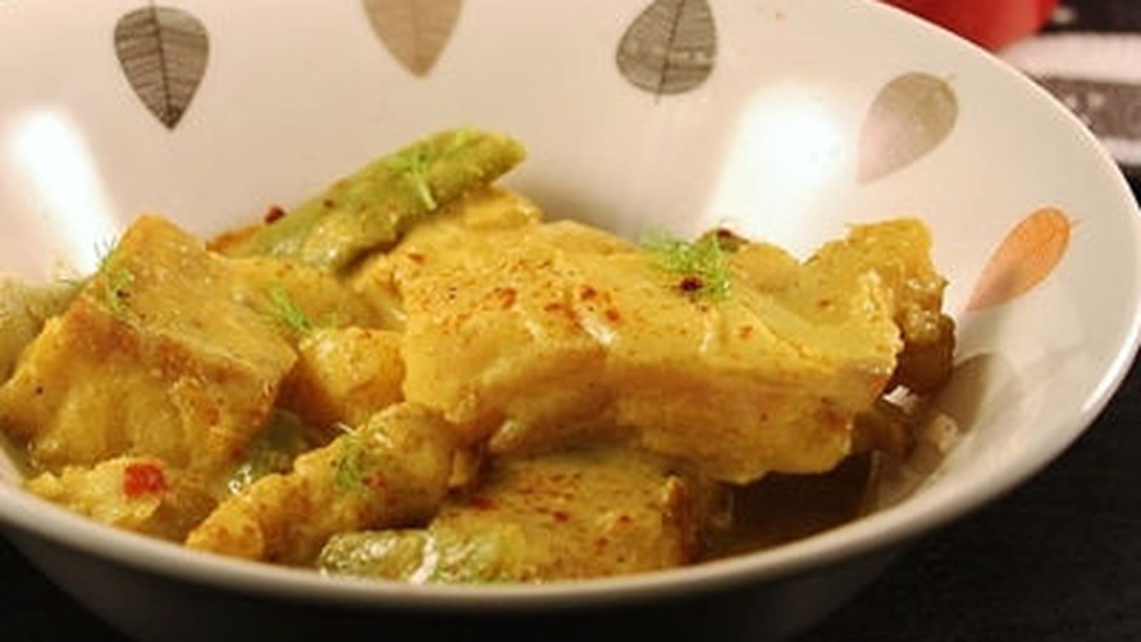 Curry de poisson au lait de coco  
