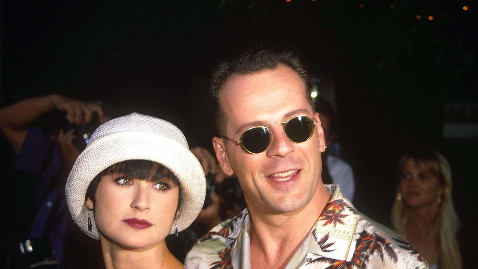 Demi Moore et Bruce Willis, en 1990