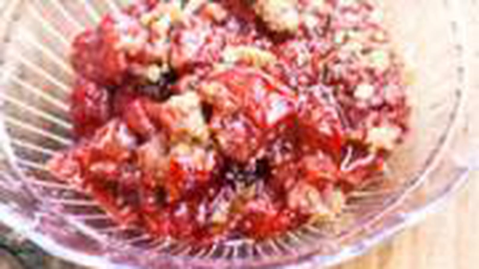 Croustade fraises rhubarbe