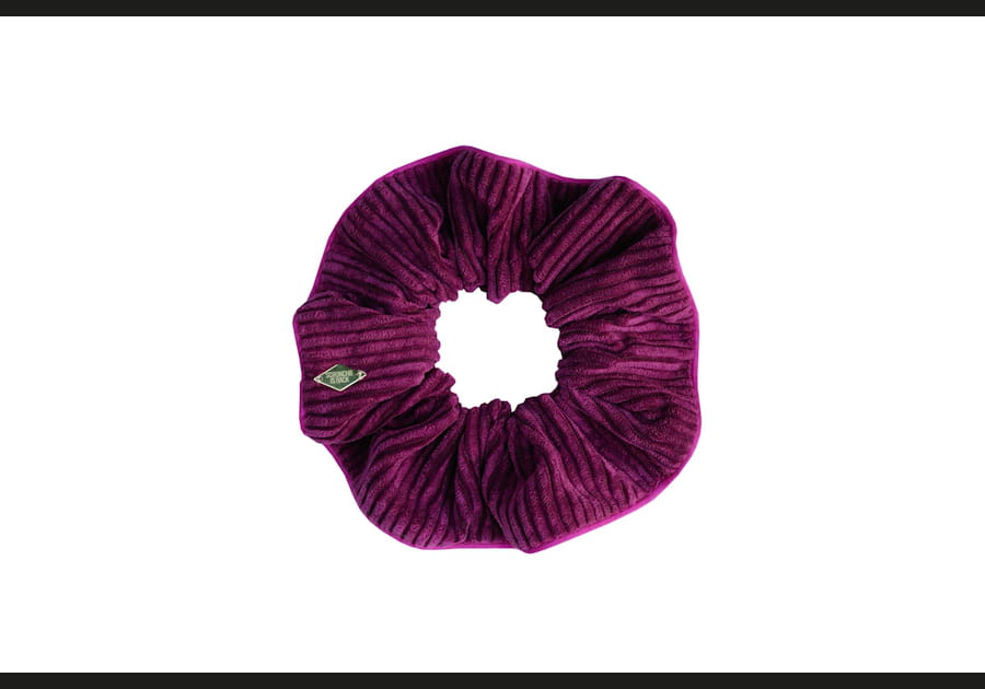 Chouchou en velours c&ocirc;tel&eacute; "Anastasia" de Scrunchie is back