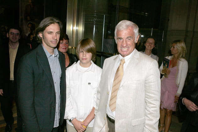 Jean-Paul Belmondo avec son fils Paul et son petit fils Alessandro