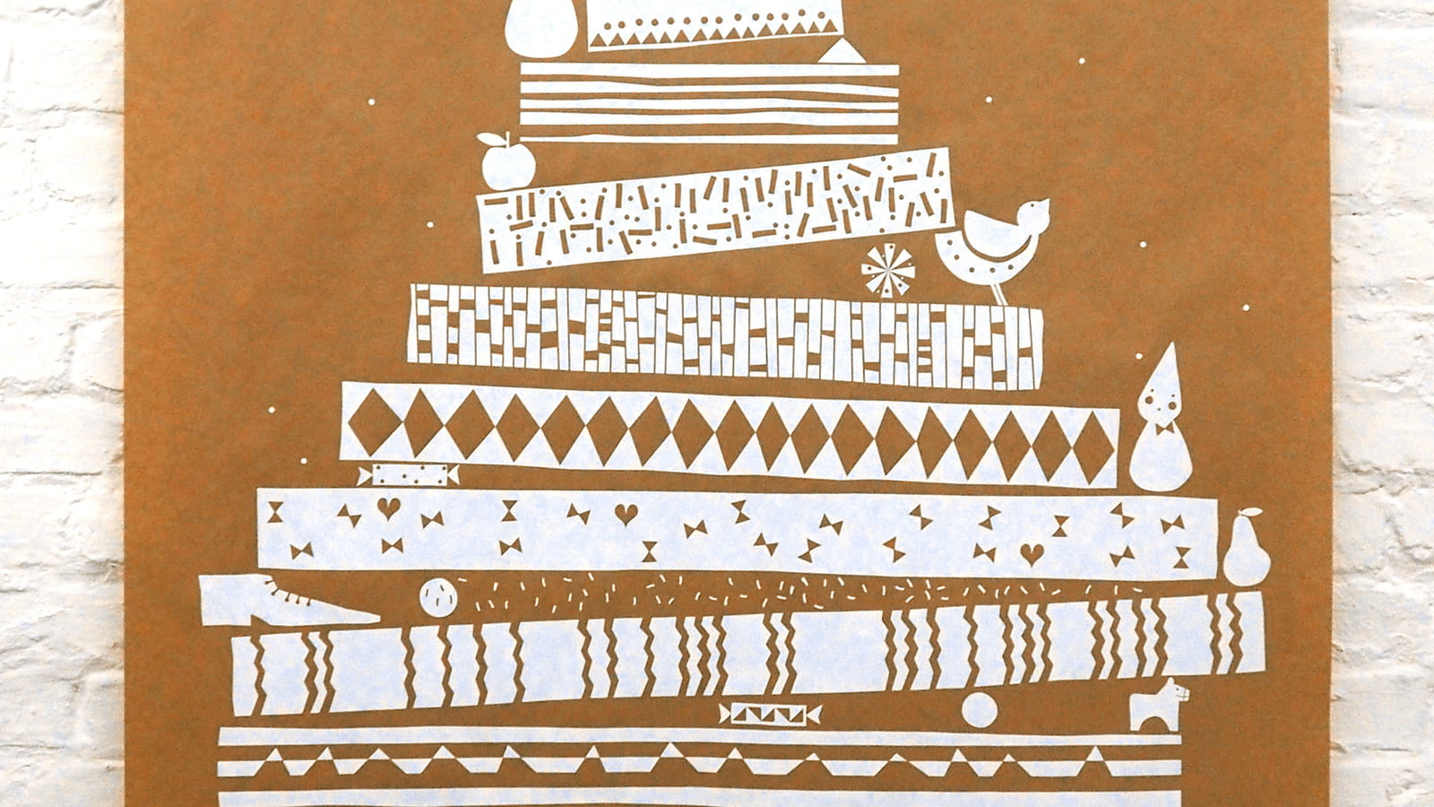 Sapin sérigraphié Stina Fisch