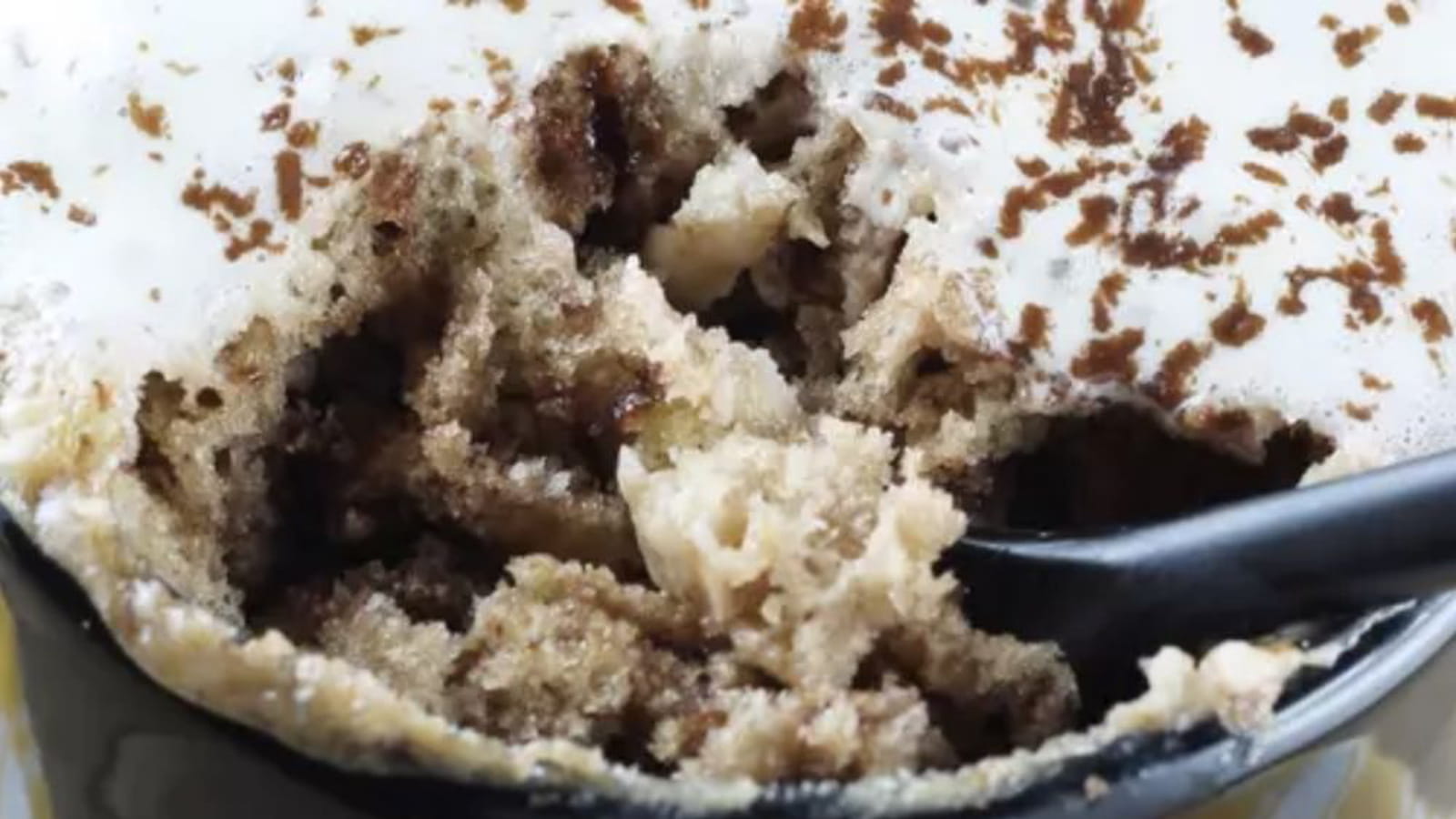 Mug cake marbré au Nutella