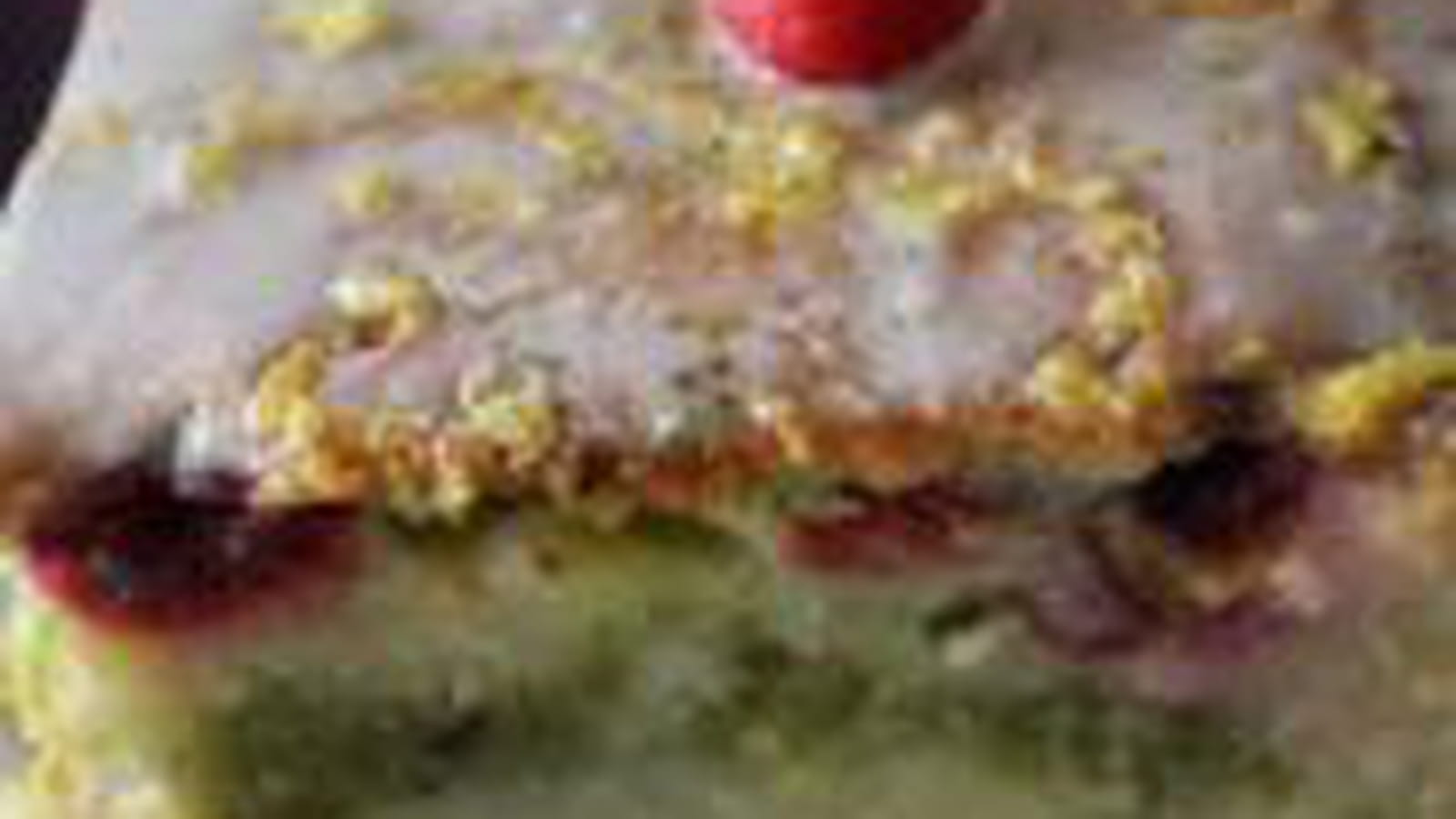 Marbré citron-matcha et framboises