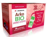 l'infusion arko bio jambes légères, par arkopharma.