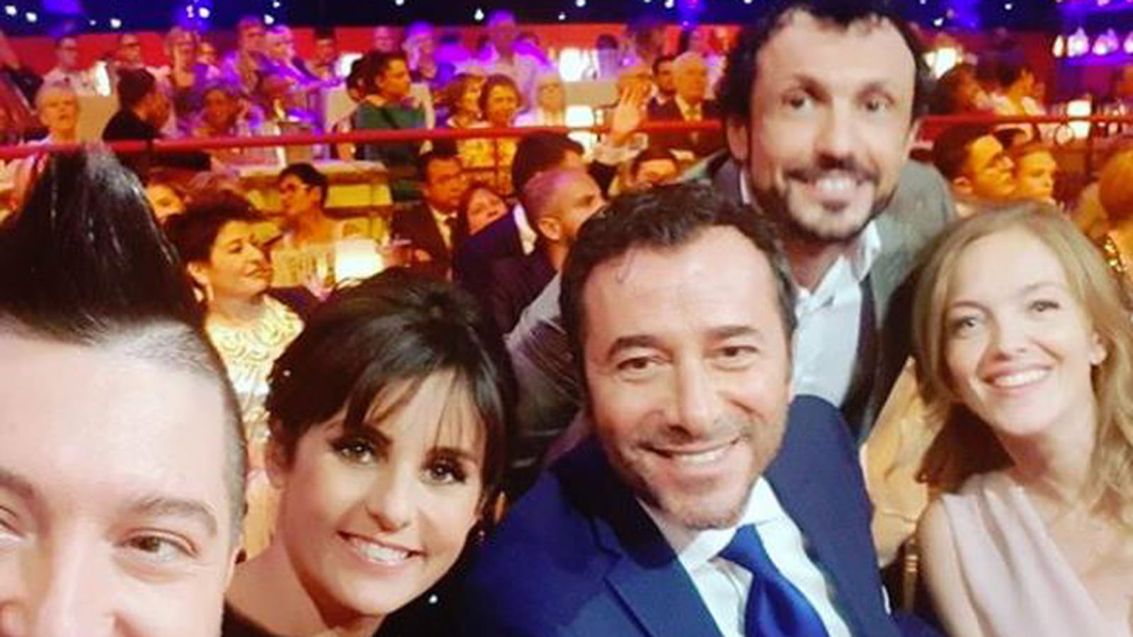 Faustine Bollaert, Chris Marquez et Bernard Montiel