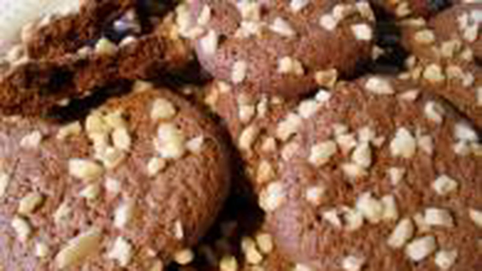 Macarons au marzipan au chocolat