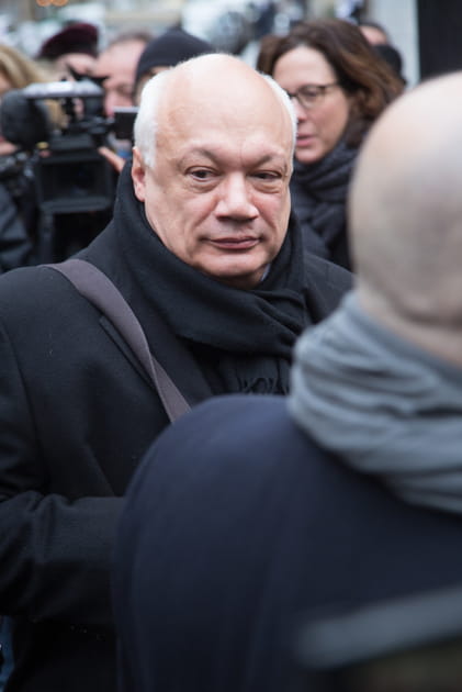 Eric-Emmanuel Schmitt aux fun&eacute;railles de Michel Legrand