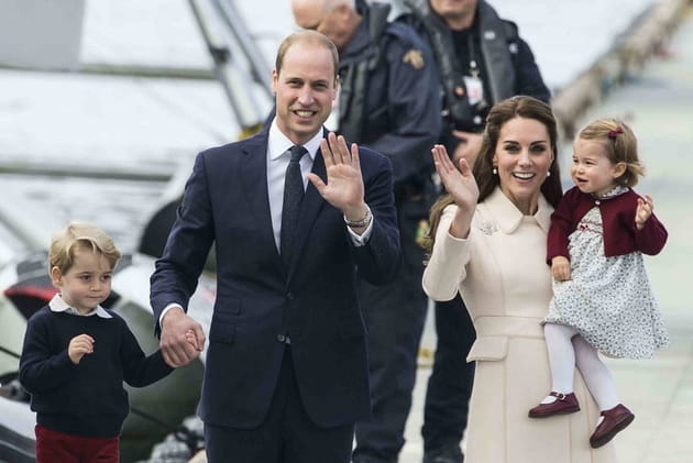 Le duc et la duchesse de Cambridge, George et Charlotte