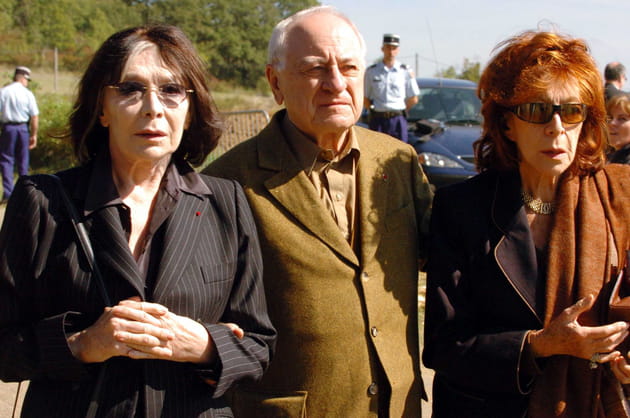 Avec Juliette Greco à l'enterrement de Françoise Sagan